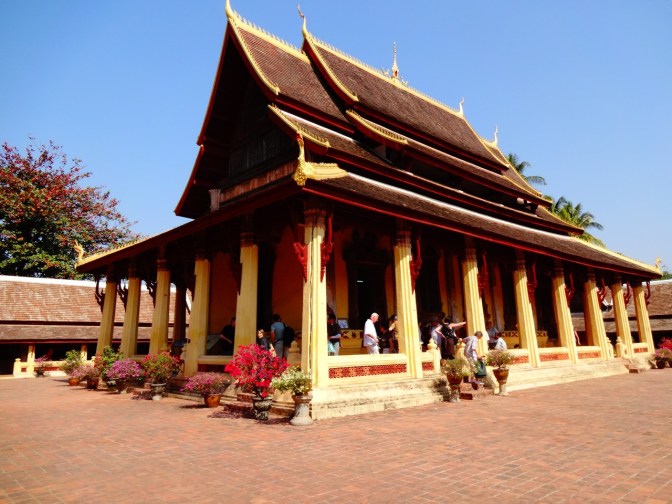The central wat in the Si Saket temple complex in Vientiane, Laos