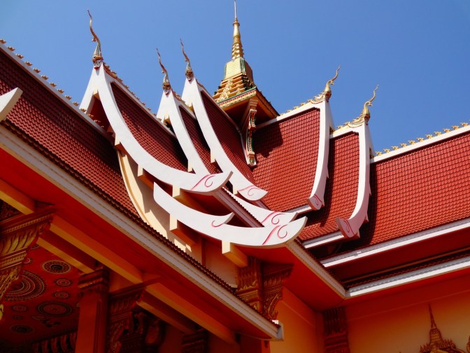 Wat roof in Laos