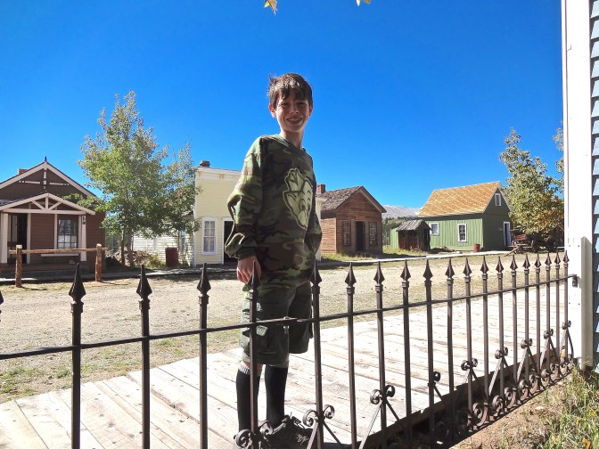 Many western towns had raised wooden sidewalks to keep citizens out of the mud and worse on town streets.