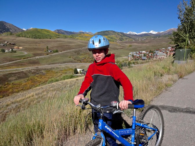 At close to 10,000 feet, Crested Butte reminds those from sea level that biking and hiking at this altitude requires patience and a reasonable pace.  Local stores sell altitude potions designed to help newcomers  to the 'nosebleed' heights acclimate sooner.