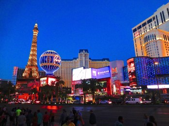 The splendors of Paris share just a city block in the condensed version along the Las Vegas strip.